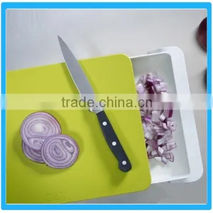 Plastic Chopping Board With Drawer, Kitchen Vegetable Cutting Board Chopping Blocks With Drawer thumbnail-2
