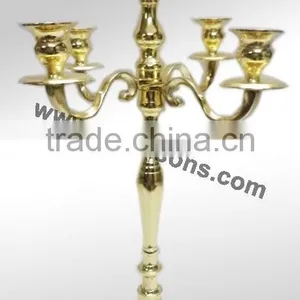 Gold Plated Candelabra and Centerpieces for Wedding Manufactured by Royal De Wajidsons in India thumbnail-4