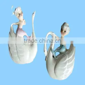 Personalized Cute Lighted Outdoor Decoration Garden Swans thumbnail-1