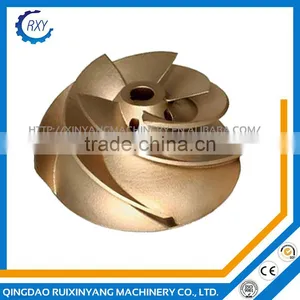 Customized Precision Casting Water Pump Brass Impeller thumbnail-1
