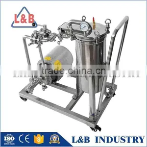 Stainless Steel Industrial Movable Filter Food Grade Single Bag Filter thumbnail-1