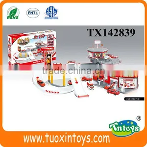 Kids Parking Garage for Police Cars Vehicle Toys thumbnail-4