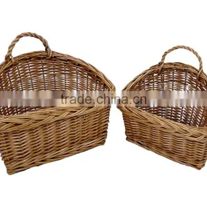 Wholesale Wicker Wall Hanging Kitchen Storage Cutlery Condiment Basket thumbnail-1