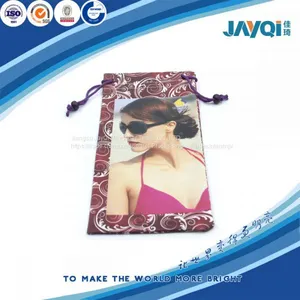 Custom Logo Microfibre Drawstring Sunglasses Pouch thumbnail-1