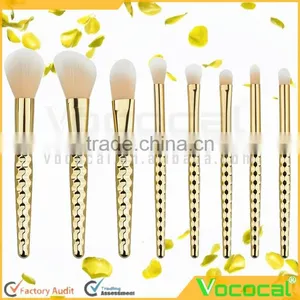 8 PCS Makeup Cosmetic Brush Kit Foundation Eyebrow Powder Blush Outline Nasal Blending Brush Set Gold thumbnail-4