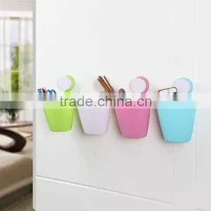 N263 Kitchen Hanging Storage Basket With Suction Cup thumbnail-1