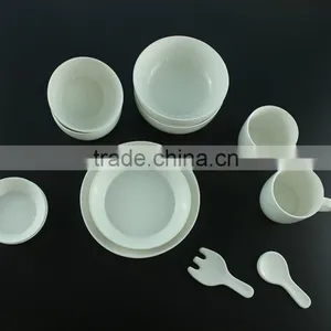 China Supplier New Premium Custom Design White Glazed Porcelain Dinner Set thumbnail-2