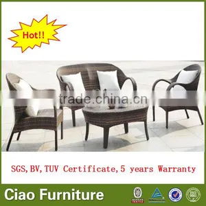 Outdoor Patio Furniture Sectional Sofa Set Modern Garden Sofa thumbnail-1