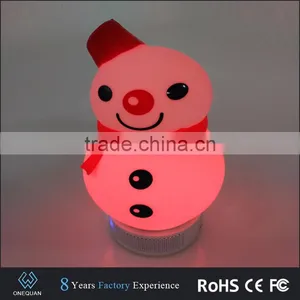 2017 New Wireless Snowman Shape Bluetooth Speaker With Color Changing Mood Light thumbnail-6