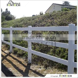 FenTECH Brand 2016 Popular 3 Rail Pvc Post and Rail for Sale thumbnail-1
