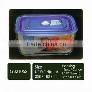 Pyrex Container With Airtight Lid, Oblong Box, 3100ml thumbnail-1