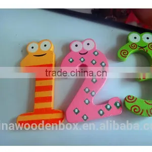 Refined Wooden Number Label Stickers With Magnet for Kids thumbnail-1