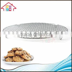 NBRSC Reliable Company Multi-Purpose Stainless Steel Cross-wire Round Baking and Cooling Rack thumbnail-6