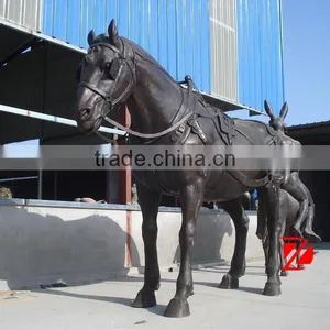 Brass Large Outdoor Horse Sculpture thumbnail-1