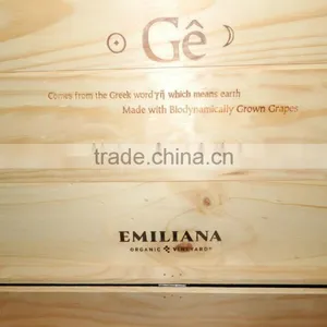 Unfinished Cheap Wooden Wine Box thumbnail-3