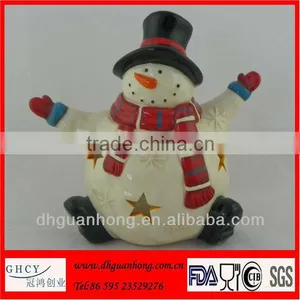 2014 New Product Indoor Ceramic Candle Holder for Christmas thumbnail-1