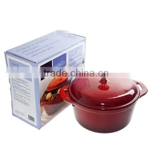 Round Cast Iron Enamelware Cookware thumbnail-5
