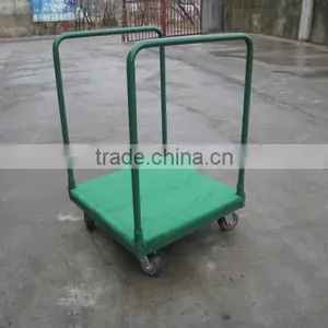 Tool Cart With Carpeted Deck Tray Dolly Pushing Wagon thumbnail-1