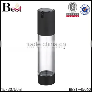 15ml 30ml 50ml Black Plastic Cosmetic Airless Pump Bottle Pet Bottles Cosmetic Airless Pump Bottle thumbnail-4