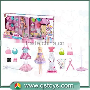 Fashion DIY Costum Dress Doll Toy for Girl Playing thumbnail-1