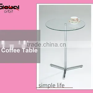 Tempered Glass Modern Design Small Square Table thumbnail-2