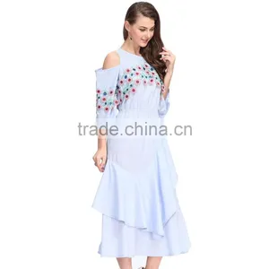 Designer Lady Straight Smart Casual Cloth Beautiful Fashion New Model Woman Dress thumbnail-4