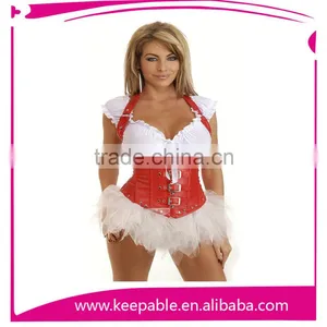 New Design Open Hot Sexy Lady Photo Corset Overbust Plus Size thumbnail-1