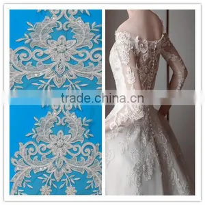 Factory Hot Sales Sequin Rhinestone Appliques for Wedding Dress thumbnail-1