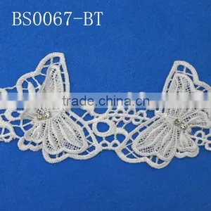 Top Quality Fashion Accessories Decorative Factory Fascinating Guipure Lace Trim thumbnail-1