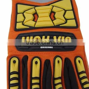EN388 4232 Oilfield Drilling PVC Dotts Anti Slip Impact Protection Western Safety Work Gloves thumbnail-4