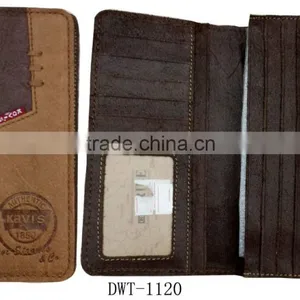 Fashion Factory New Stylish Stamp Logo Men Real Leather Hand Wallet thumbnail-1