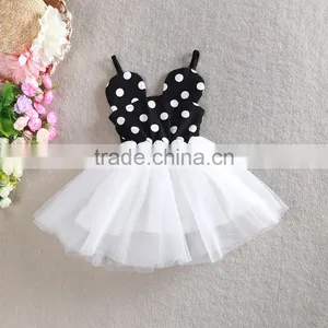 2017 Kids Birthday Party Children Dresses Girls Suspender Dress Children Frocks Designs thumbnail-5