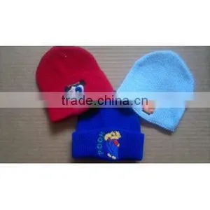 100%acrylic Knitted Infant Hat thumbnail-1