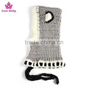 Handmade Baby Photo Props Hat Knitted Kids Fox Photography Hat for Kids thumbnail-2