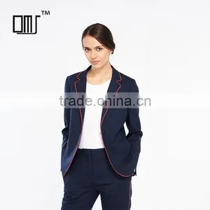 New Fashion Italian Collars Edging Trim Button Fasten Dot Print Jackets Womens thumbnail-1