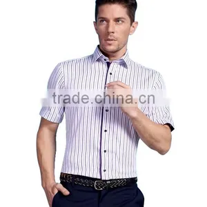 Men's New Model t Shirts Vertical Stripes Fabric Fancy t Shirt for Men thumbnail-2