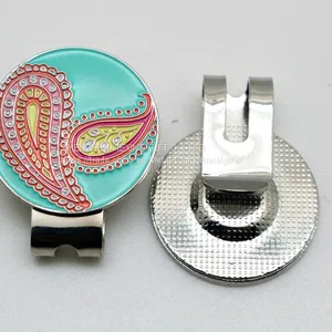 Custom Magnetic Golf Hat Clip With Ball Marker thumbnail-2