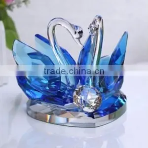 Crystal Glass Swan Model With Crystal Base-animal Model thumbnail-2