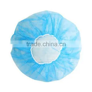 Plastic Food Industrial pp Fabric Clip Cap/hair Net Pp10g Disposable Nonwoven Surgical Bouffant Cap Products thumbnail-1