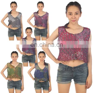 Women Ladies Casual Crop Vest Lose Cami Tank Sleeveless Strap Tops Tee Shirts thumbnail-1