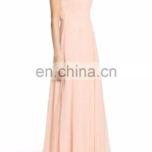 Elegant Spaghetti Strap Long Chiffon Surplice Sexy Evening Dress Women thumbnail-3