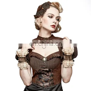 Steampunk Punk Rave Female Beige Wristband Set S-206 thumbnail-4