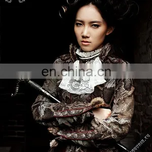 Steampunk Jabot-collar With Laces and Gear Accessories thumbnail-4