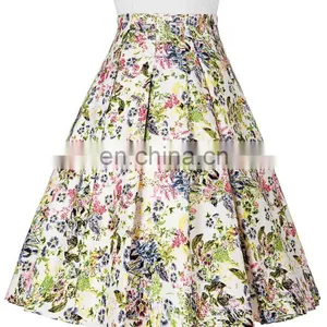 Grace Karin Occident Women's Vintage Retro 50s Floral Pattern Cotton Skirt 9 Patterns CL008925-5 thumbnail-3