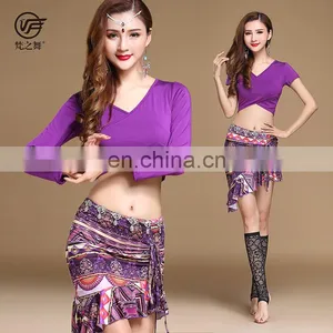 T-5189 Fashion Designed Printed Pattern 12 Colors Belly Dance Costumes thumbnail-4