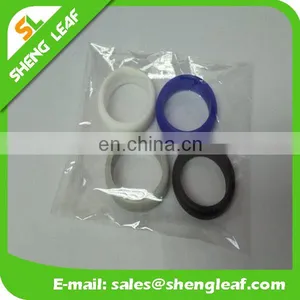 Promotion Gifts Silicone Finger Ringscustom Silk Priting/ Laser Carving Logo Wide 8.5mm thumbnail-4