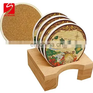 Simple Porcelain Embossed White Insulation Mat Bulk Coasters thumbnail-1