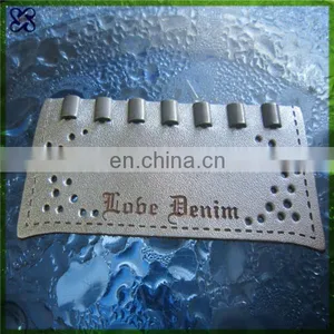 Main Labels Label Type and Leather,Real Leather Material Leather Jeans Patches thumbnail-1