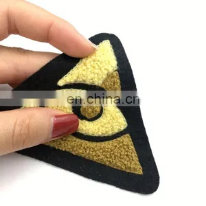 Cheap Price Smile Face Emoji Custom Iron On Chenille Patches thumbnail-2