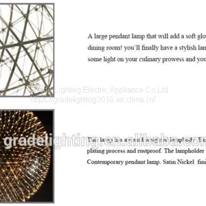 Restaurant Meals Chandeliers Lamp/led Chandelier Pendant Ceiling Lamp for Decorative thumbnail-5